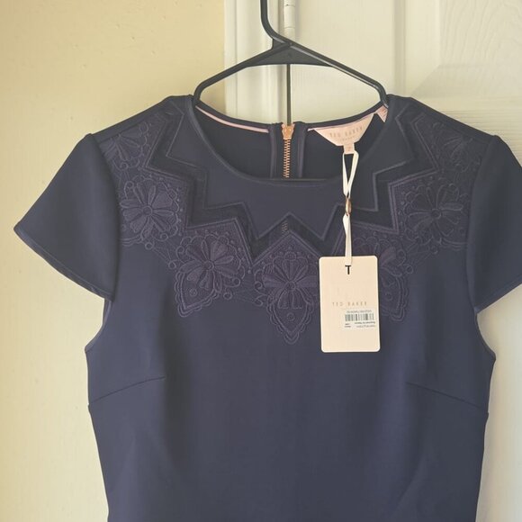 Ted Baker Dress US 6 Cheskka Lace and Mesh Skater Dress NWT $315 - Picture 15 of 15